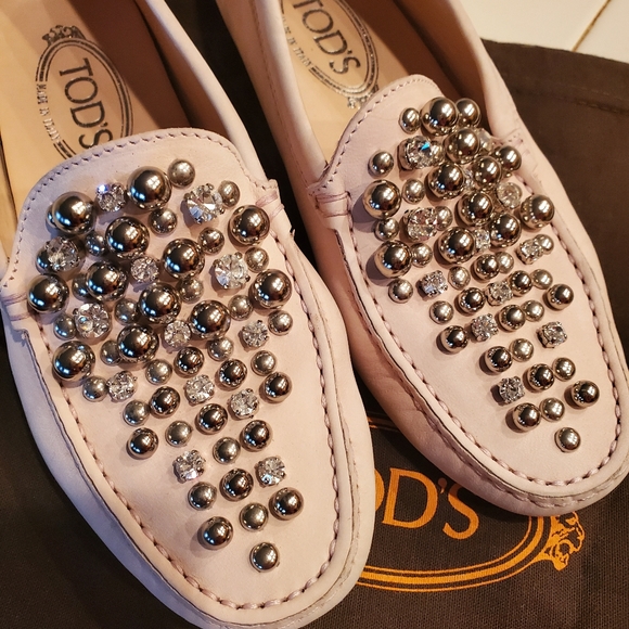 Tod's Shoes - Tod's lavender suede gommino loafers